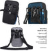 Senient Wolf Waterproof Nylon Phone Bag, Multifunctional Small One Shoulder Crossbody Wallet for Travel