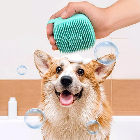 7pcs Pet Grooming Kit, Self-Cleaning Brush Shedding Kit with Nail Clipper, Flea Comb, Shampoo Bath Brush, Finger
