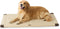 Bedsure Washable Dog Crate Bed for Extra Large Dogs - Reversible Foam Floor Mat, 48" x 30", Beige