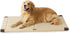 Bedsure Washable Dog Crate Bed for Extra Large Dogs - Reversible Foam Floor Mat, 48" x 30", Beige