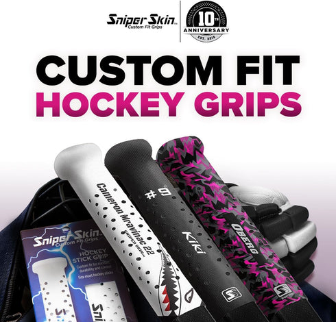 SNIPER SKIN ICT Hockey Grip for Adult and Kids Sticks, Durable and Easy Install, Better Than Hockey Tape
