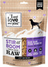 I AND LOVE AND YOU Stir and Boom Dehydrated Freeze Dried Raw Dog Food - Turkey, Grain Free, 1lb Bag