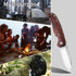 Wood Handle Pocket Knife, 2.9in 8Cr13MoV Stainless Steel Blade, EDC Knife for Hunting, Camping, Hiking, 6.5in