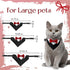 1 Piece Red Formal Dog Tuxedo Bandana with Bow Tie and Neck Tie for Dogs and Cats, L