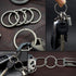 Side Pushing Titanium Key Rings for Key Carabiner, Quick Release EDC Split Rings for Heavy Duty Keychains