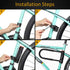Heavy Duty Bike U Lock with 16mm U Lock and 5ft Length Security Cable, Sturdy Mounting Bracket for Bicycle, Motorcycle