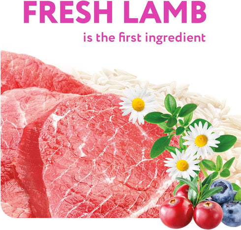 OPtimeal Small Breed Dog Food - High-Protein Lamb & Rice, Proudly Ukrainian, 3.3lbs for Healthy Digestion