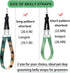 Pet Dog Grooming Arm Accessories - Adjustable Belly Straps with Connector, Nylon Restraint Noose (Color-1, Short)
