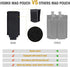 VISMIX Pistol Magazine Pouch, Double 9mm Mag Pouch with Quick Release Kydex Insert, MOLLE Compatible
