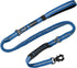 Heavy Duty Tactical Bungee Dog Leash - 4-6FT Shock Absorbing with 2 Padded Handles, Metal Carabiner Clip, Reflective