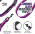Tuff Pupper Hands Free Adjustable Length Dog Leash | Lightweight for Running Jogging Walking | Padded Waist Belt (24-50 inch) | Adjusts 3 to 6 Feet Length | Strong Ballistic Nylon w/Reflective Strips