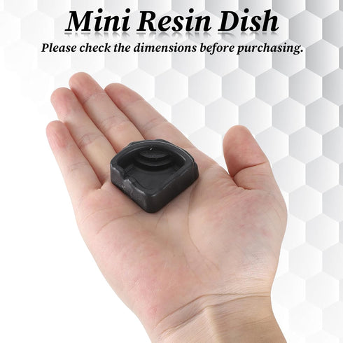 Aysatogc 6 (1.65" 0.59" Pcs Spider Micro Water Bowl, Mini Resin Dish Tiny Bowl Enclosure Accessories for Tarantula