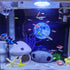 Saim Upgrade Aquarium Mushroom House, Ceramic Cave Decorations for Pleco Shrimp to Rest and Breed