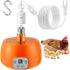 Enhon Chicken Coop Heater, Timing Heat Lamp for Chickens, Smart Temperature Control