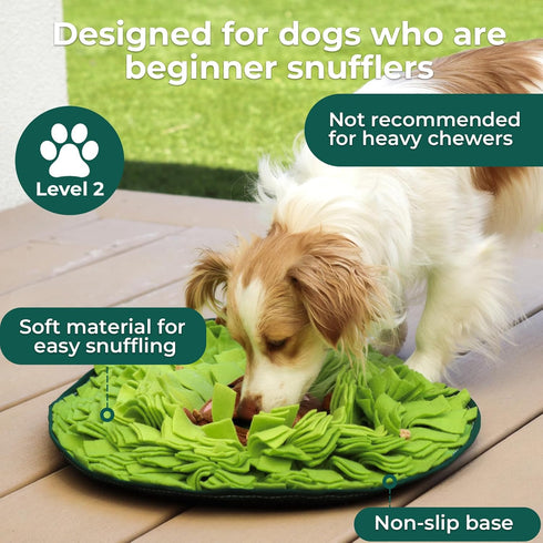 21.5" 15", Snuffle Mat for Dogs Avocado Pal, X-Large x Enrichment Toy Slow Feeder, Puppy Toys to Keep Them Busy
