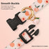 Handmade Dog Collar for Small Medium Large Dogs, White Peach with Pendant, Ideal for Girl and Boy Dogs
