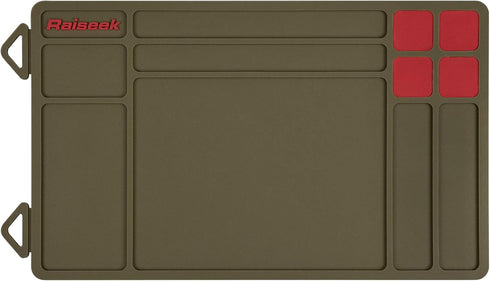 Raiseek Cleaning Mat - Pistol Gun Maintenance Mat, Anti-Slip Rubberized Repair Mat 15.9" x 9.8"