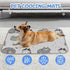 imiBBWQu Summer 27" 22" Cooling Mat for Dogs Cute Cats Grey White Dog Colling Mat Washable Beach Cooling Pad Pet Bed