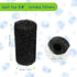 12 Pieces Aquarium Filter Sponge 0.8" Intake Shrimp Filter Coarse Sponge Filter for Aquarium Fish Tank, Protect Fish Fry and Shrimp, Black
