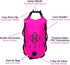 HUT Swim Buoy Dry Bag - Premium Safety Tow Float and Watertight Dry Bag for Open Water Swimmers