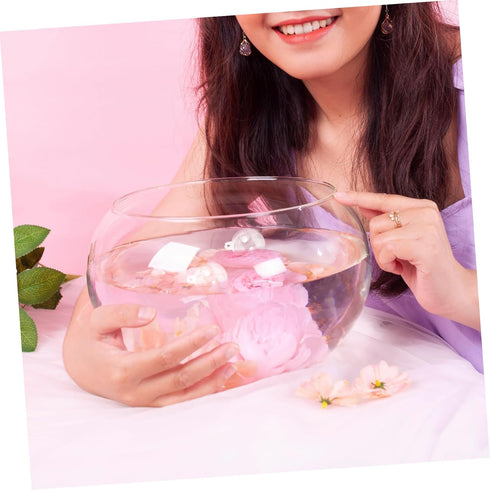 10pcs Fish Float Home Decor, Aquarium Decorations, Fillable Clear Plastic Ornaments Balls