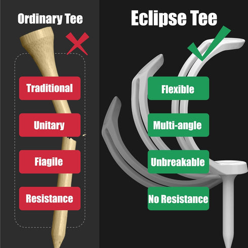 SANDIAN Plastic Golf Tees, Semicircular Design for Better Accuracy, Unbreakable, Anti-Hook, Anti-Slice