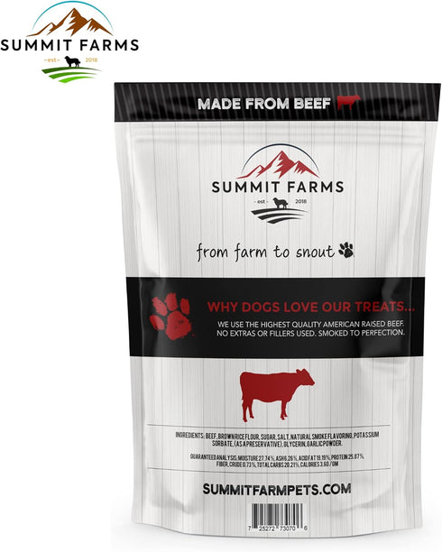 Beef Jerky Dog Treats 15 Oz Pack - All-American Slow Roasted Beef Training Treats - Healthy & Delicious Reward Snack