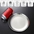 Cat Food Dishes, Stainless Steel Shallow Dish, Whisker Relief Wide Plate Pet Dishes with Non-Slip Placemat (4 PCS)