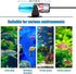 Mini 3W Aquarium Clean Light with Timer, Algae Removal LED Light for Fish Tank and Pond