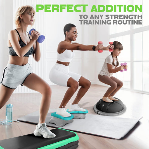 Neoprene Coated Dumbbell Hand Weight Sets of 2 by Yes4All - Multiple Weights, 15 Colors, Anti-roll, Hexagon Shape