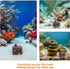 3pcs SOLUSTRE Aquarium Fish Cave Shelter with Multiple Holes Ceramic Betta Fish and Shrimp Hiding House for Breeding