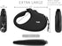 TUG Monochrome XL 360° Tangle-Free Retractable Dog Leash, 26 ft Strong Nylon Tape, One-Handed Brake, Pause, Lock