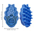 KONG Zoom Groom Dog Brush - Blue, Groom and Massage While Removing Loose Hair