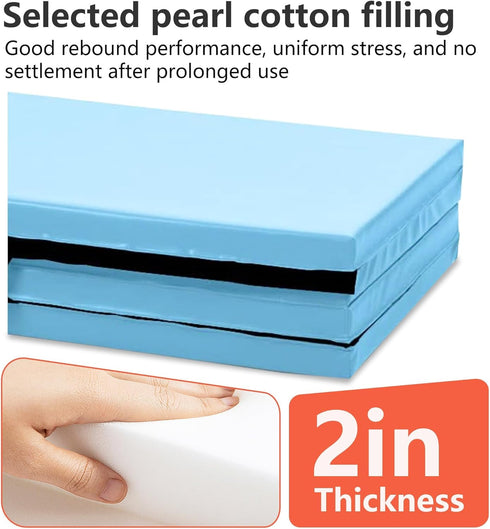 2 Inch Yoga Mat Thick Workout Flooring for Home Gym - Exercise, Gymnastics, Tumbling, Pilates, Dance Equipment