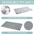 VANKEAN Dog Crate Pad Bed Mat, Reversible Soft Pet Sleeping Mat for Small to XX-Large Dogs, Machine Washable (Grey