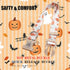 Elegant Little Tail Dog Collar, Halloween Adjustable Collar for Small Medium Large Dogs with Quick Release Buckle (XS,
