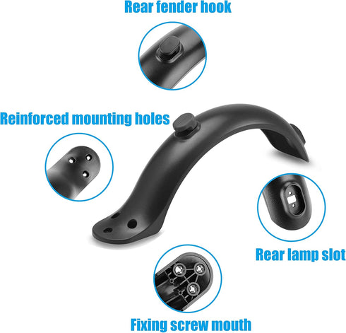 Rear Mudguard Fender Bracket - Replacement Accessory Support for Xiaomi 1S / M365 / Pro Scooter
