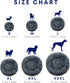 Round Fluppy Calming Pet Bed - Medium Washable Dog Bed, Faux Fur Cat Bed, Non-Slip Bottom, Grey