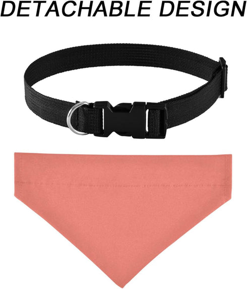 Salmon Dog Collar Bandana Pet Triangle Scarf Cat Puppy Collars Scarves Adjustable Strap Kitten Neckerchief Pet