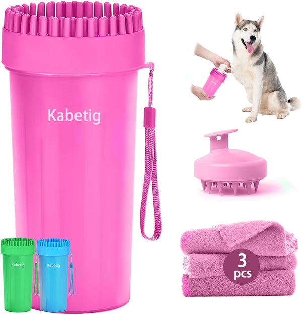 Kabetig Dog Paw Cleaner Kit for L/XL Dogs - Quick Clean No Full