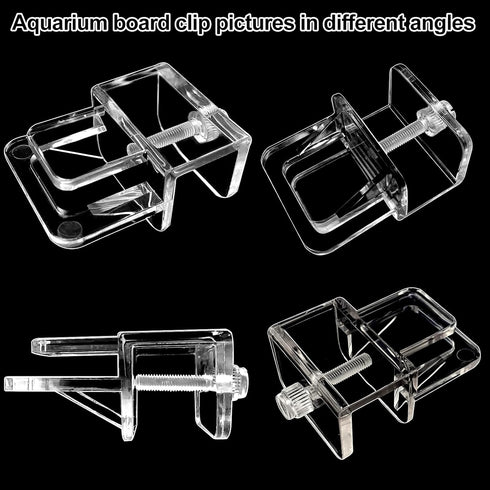 6 pcs Aquarium Lid Clips, Rimless Fish Tank Top Cover Support Holder