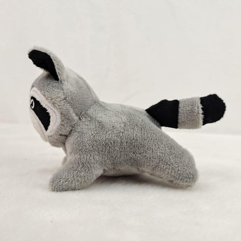4 Glow Pups Hide and Seek Dog Toy, Interactive Plush Raccoon in Tree Burrow, Squeaky Woodland Style Dog Toys for Small