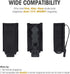 VISMIX Pistol Magazine Pouch, Double 9mm Mag Pouch with Quick Release Kydex Insert, MOLLE Compatible