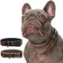 Canvas Handmade Vintage Dog Collar, Soft Breathable Adjustable Pet Collar Covers for Small Medium Dogs, Khaki, M