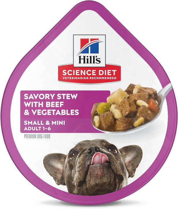 Hill's Science Diet Adult 1-6 Small & Mini Wet Dog Food, Beef