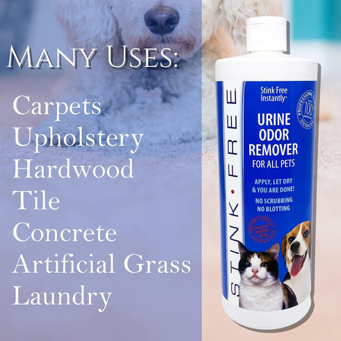 Instantly Pet Urine Odor Remover - Cleaner & Eliminator for Carpets, 32 oz