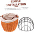 Pack NOLITOY Practical Rattan Woven Bike Basket with Breathable Design for Pets Cats Dogs Wicker Front Bicycle Basket