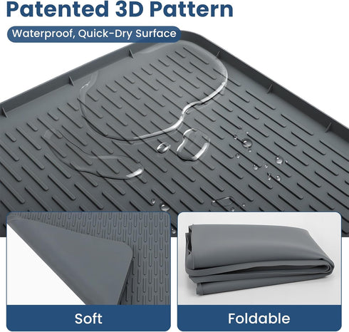 40" 28" Large Pee Pads for Dogs x Non-Slip Silicone Pet Mat Washable Reusable for Floor Protector Potty Training Under