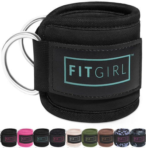FITGIRL Ankle Strap for Cable Exercise Machines - Work Out Cuff Attachment for Home & Gym, Glute Workouts