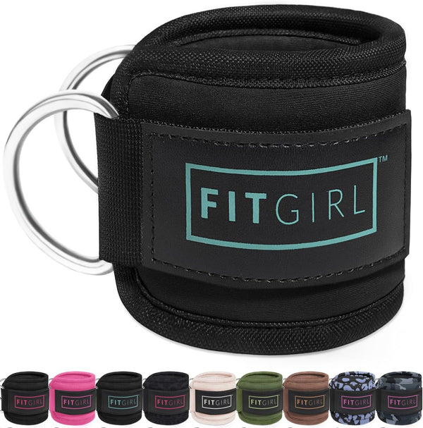 FITGIRL Ankle Strap for Cable Exercise Machines - Work Out Cuff Attachment for Home & Gym, Glute Workouts
